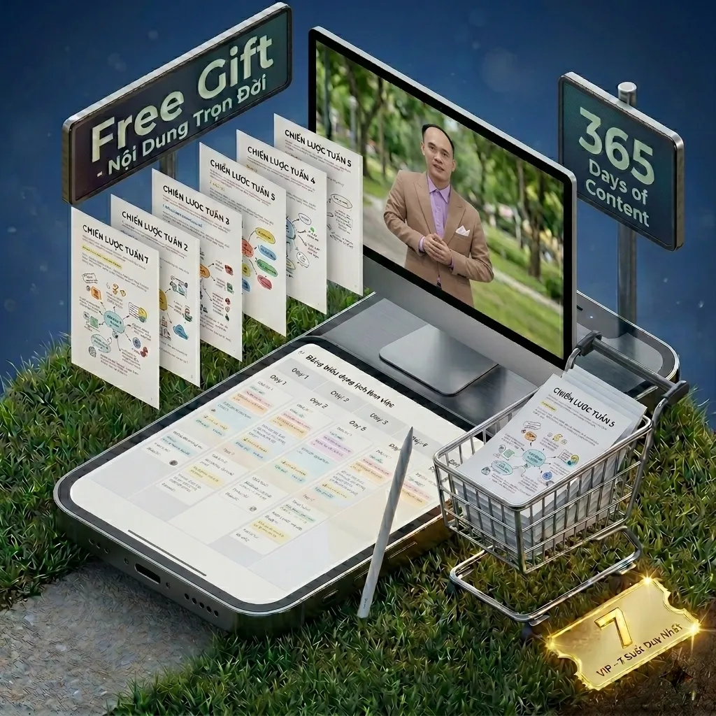 Free Gift Nội Dung Trọn Đời - 365 ngày chiến lược content